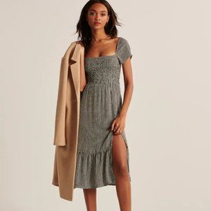 Abercombie & Fitch Babydoll Midi Dress - XS